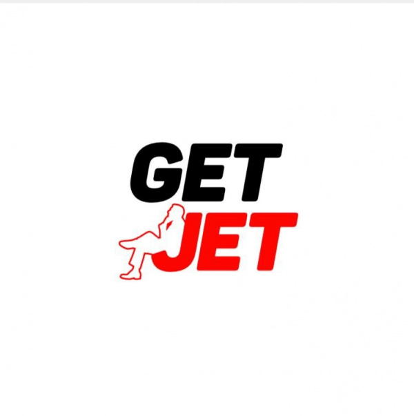 Jet sharing. GETJET logo.